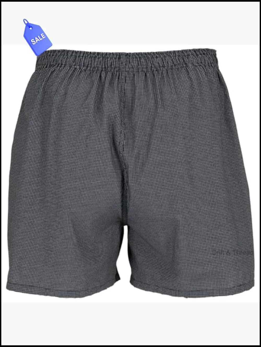 Men's Woven Cotton Boxers 5 Pack Soft Breathable Moisture Wicking Tag-Free Mid